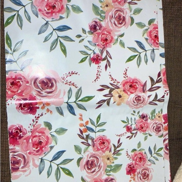 25 Poly mailers (10*13) Floral Decor with Pink Roses - Picture 3 of 3